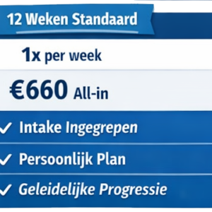 Personal training | 12 weken traject | Standaard